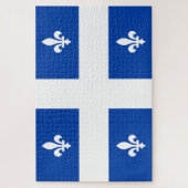Quebec-Flagge Puzzle (Vertikal)