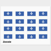 Quebec-Flagge Rechteckiger Aufkleber (Blatt)