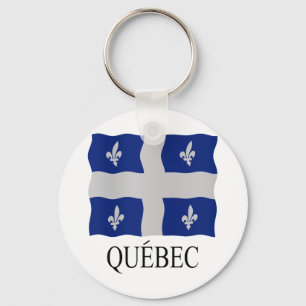 Québec-Flagge Schlüsselanhänger