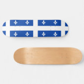 Quebec-Flagge Skateboard (Horizontal)