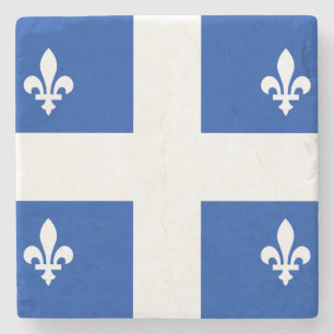 Quebec-Flagge Steinuntersetzer