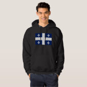 Quebec-Flaggen-T - Shirt (Vorne ganz)