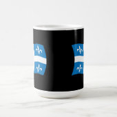 Quebec-Flaggen-Tasse Kaffeetasse (Mittel)