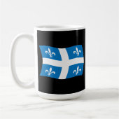Quebec-Flaggen-Tasse Kaffeetasse (Links)