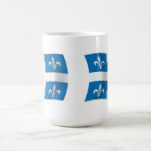 Quebec-Flaggen-Tasse Kaffeetasse (Mittel)