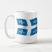 Quebec-Flaggen-Tasse Kaffeetasse (Links)