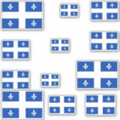 Quebec Flags Graphic Aufkleber (Vorderseite)