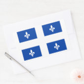 Quebec Flags Graphic Rechteckiger Aufkleber (Umschlag)