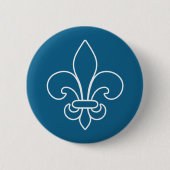Québec fleur de lys élégant France - VOS COULEURS Button (Vorderseite)