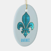 Québec Fleur de Lys Keramik Ornament (Rechts)