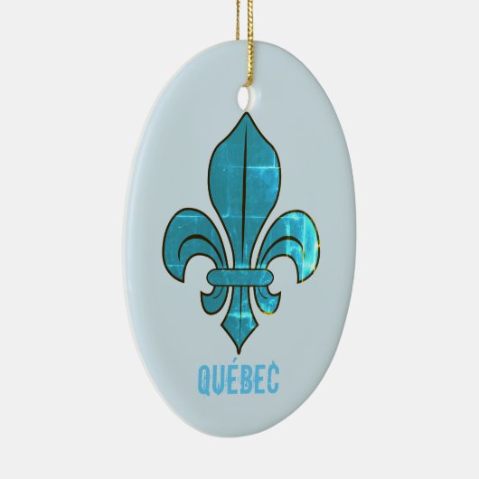 Québec Fleur de Lys Keramik Ornament (Rechts)