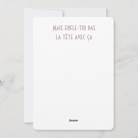 Quebec Glückwünsche Feiertagskarte (Rückseite)