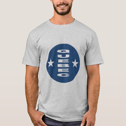 QUEBEC Grauer T - Shirt für Männer (Vorderseite)
