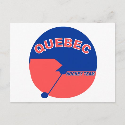 Quebec Hockey Team Postkarte (Vorderseite)