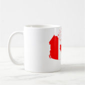 Quebec in Kanada-Flagge, Karte Kaffeetasse (Links)