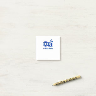 QUEBEC JA POST-IT KLEBEZETTEL
