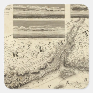 Quebec, Kanada 2 Quadratischer Aufkleber