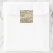 Quebec, Kanada 3 Quadratischer Aufkleber (Tasche)