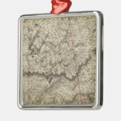Quebec, Kanada 3 Silbernes Ornament (Links)