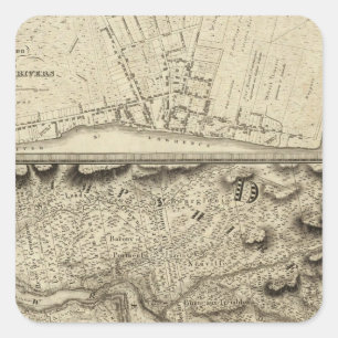 Quebec, Kanada 6 Quadratischer Aufkleber