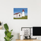 Quebec, Kanada. Cap D'Espoir Leuchtturm. Poster (Heimbüro)