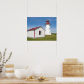 Quebec, Kanada. Cap D'Espoir Leuchtturm. Poster (Küche)