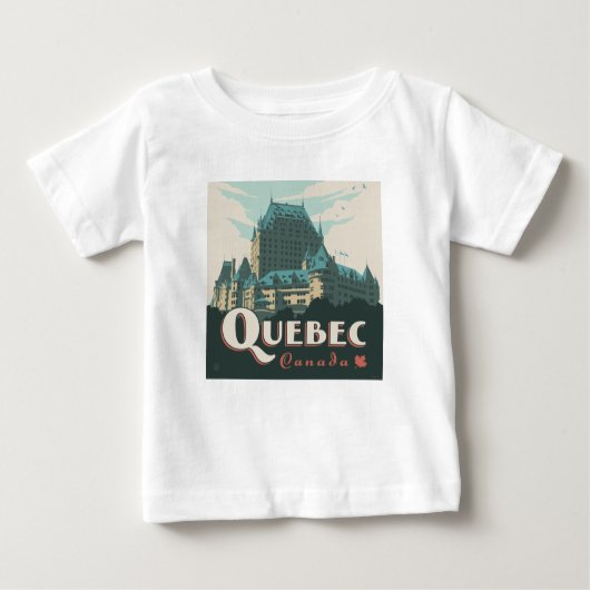 Quebec Kanada | Château Frontenac Baby T-shirt (Vorderseite)