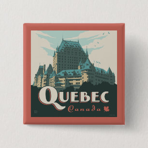 Quebec Kanada   Château Frontenac Button