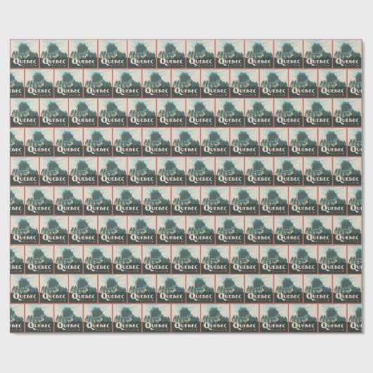 Quebec Kanada | Château Frontenac Geschenkpapier (Flach)