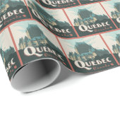 Quebec Kanada | Château Frontenac Geschenkpapier (Rolleneckpunkt)