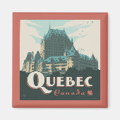 Quebec Kanada | Château Frontenac Magnet (Vorne)