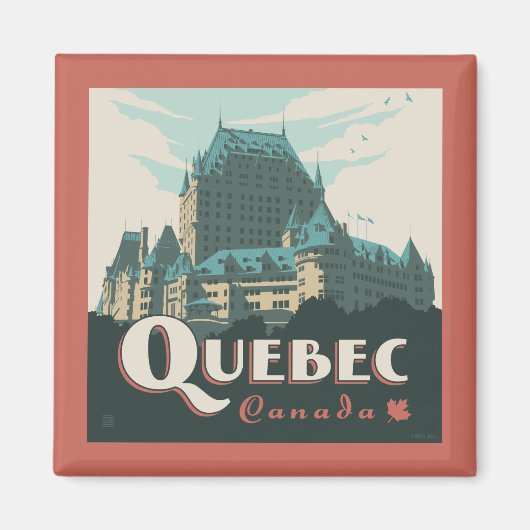 Quebec Kanada | Château Frontenac Magnet (Vorne)