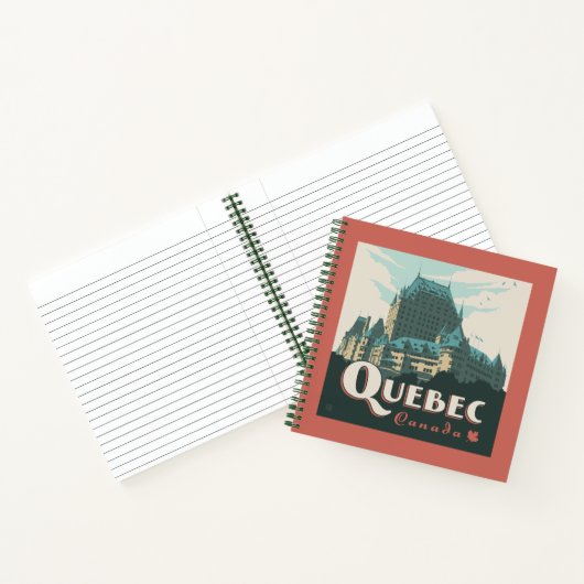 Quebec Kanada | Château Frontenac Notizblock (Innenseite)