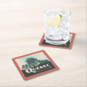 Quebec Kanada | Château Frontenac Rechteckiger Pappuntersetzer (Vor Ort)