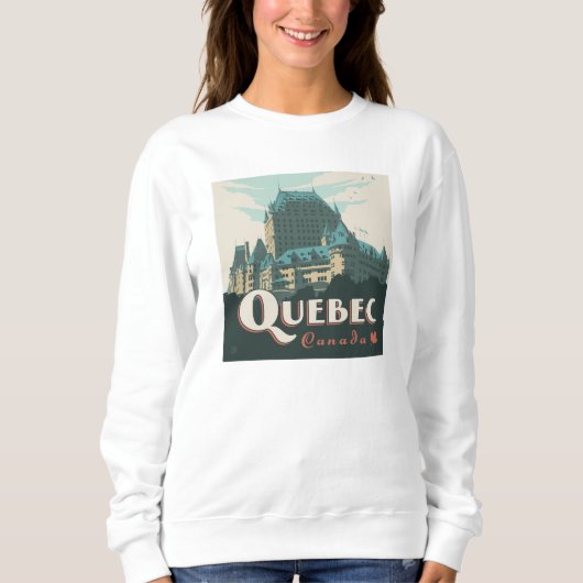 Quebec Kanada | Château Frontenac Sweatshirt (Vorderseite)