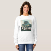 Quebec Kanada | Château Frontenac Sweatshirt (Vorne ganz)