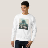 Quebec Kanada | Château Frontenac Sweatshirt (Vorne ganz)