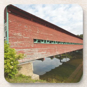 Québec, Kanada. Galipeault-Gedeckte Brücke in Getränkeuntersetzer