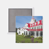 Quebec, Kanada. Historisches Hotel Tadoussac, 2 Magnet (Vorderseite/Rückseite)