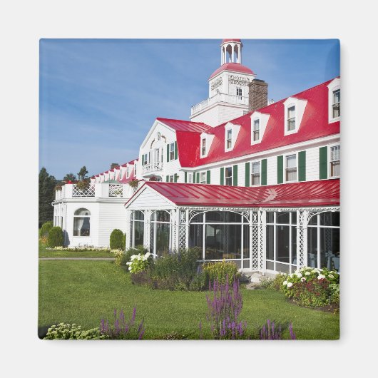 Quebec, Kanada. Historisches Hotel Tadoussac, 2 Magnet (Vorne)