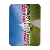 Quebec, Kanada. Historisches Hotel Tadoussac, Magnet (Vertikal)