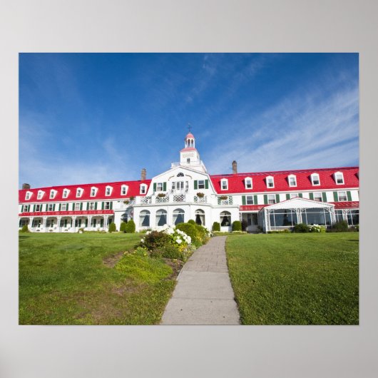 Quebec, Kanada. Historisches Hotel Tadoussac, Poster (Vorne)