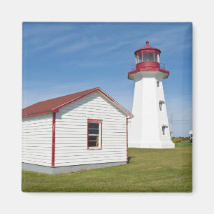 Québec, Kanada. Leuchtturm Cap D'Espoir. Magnet
