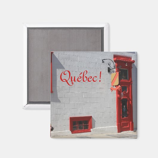 Quebec, Kanada Magnet (Vorderseite/Rückseite)