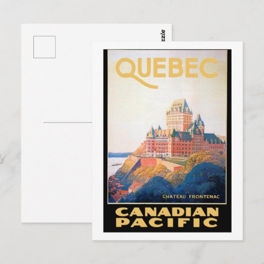 Quebec - Kanada Postkarte (Vorne/Hinten)