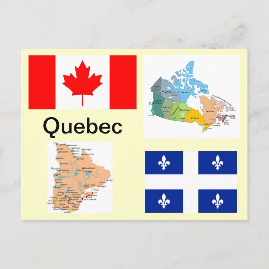 Quebec Kanada Postkarte (Vorderseite)