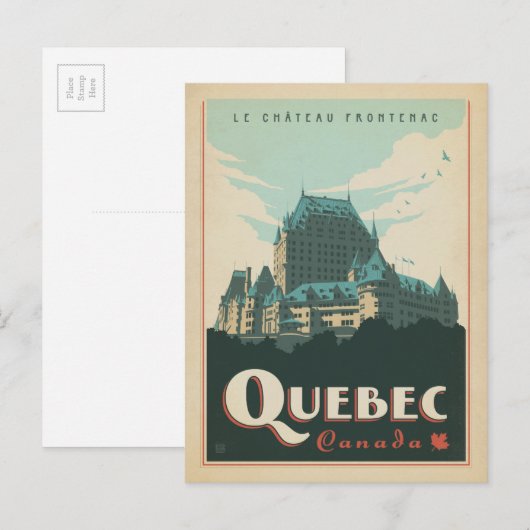 Quebec, Kanada Postkarte (Vorne/Hinten)