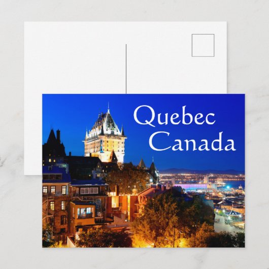 Quebec Kanada Postkarte (Vorne/Hinten)