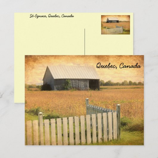 Quebec, Kanada, Postkarte (Vorne/Hinten)