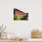 Quebec, Kanada. Überdachte Brücke von Galicien Poster (Küche)